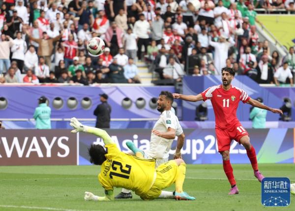 亚洲杯|约旦队晋级八强 亚洲杯|约旦队晋级八强