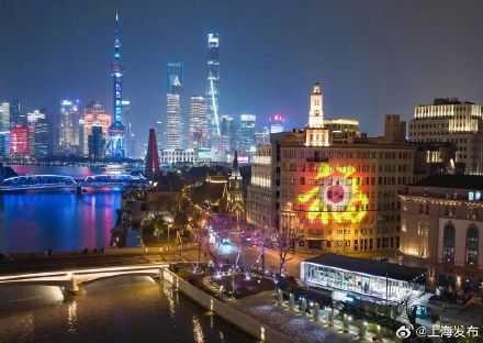 2月1日起，上海光陆大楼将上演祥龙创意投影秀