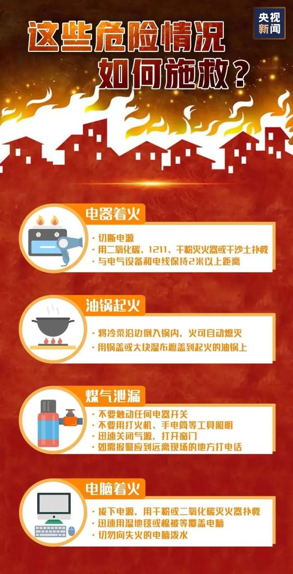 应急科普丨这些消防安全知识要牢记！