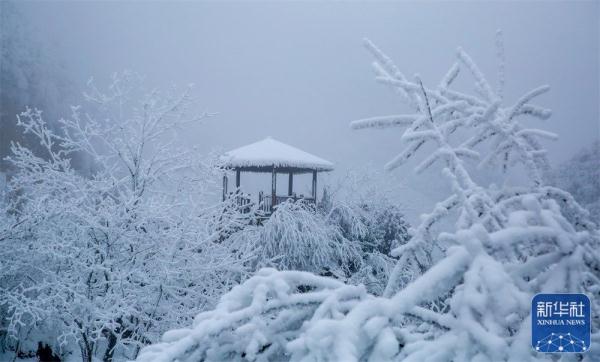 贵州六盘水:雪后宛如水墨画 贵州六盘水:雪后宛如水墨画