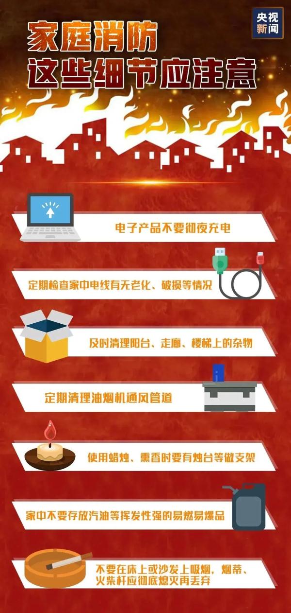 应急科普丨这些消防安全知识要牢记！