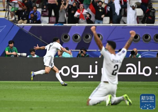 亚洲杯|约旦队晋级八强 亚洲杯|约旦队晋级八强