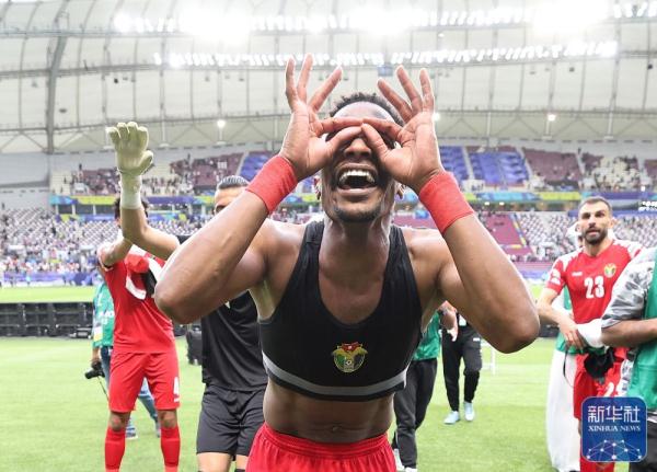 亚洲杯|约旦队晋级八强 亚洲杯|约旦队晋级八强