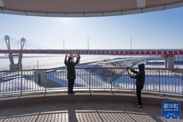 冬日里的黑河-布拉戈维申斯克黑龙江大桥 冬日里的黑河-布拉戈维申斯克黑龙江大桥