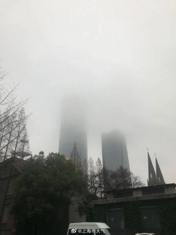 上海发布大雾橙色预警！春节前几乎天天雨……