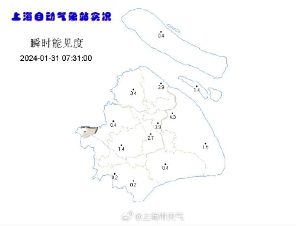 一片白茫茫，上海今晨几乎“看不见”！中央气象台震惊：这种预报图头一次见