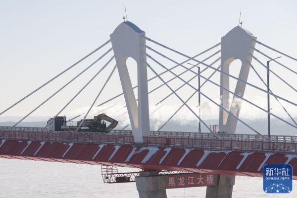 冬日里的黑河-布拉戈维申斯克黑龙江大桥 冬日里的黑河-布拉戈维申斯克黑龙江大桥