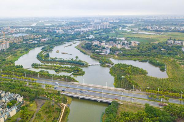 新华全媒+丨天空之眼瞰“国际湿地城市”——海口