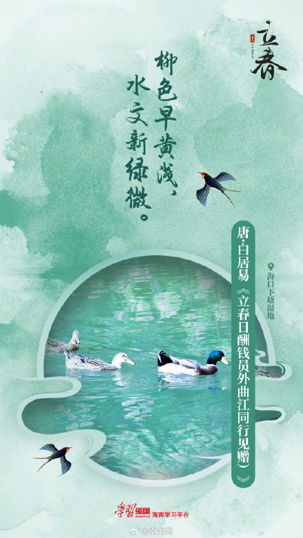 今日立春，跟着古诗邂逅海南最美春光