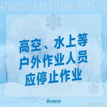收到暴雪预警后，你该怎么做？