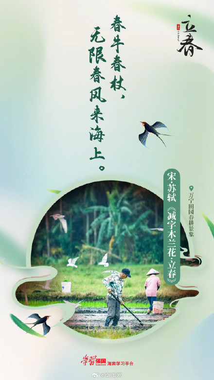 今日立春，跟着古诗邂逅海南最美春光