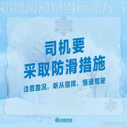收到暴雪预警后，你该怎么做？