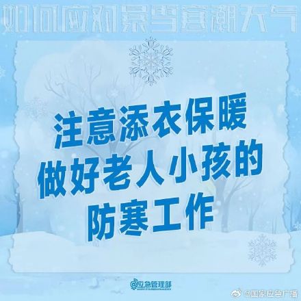 收到暴雪预警后，你该怎么做？