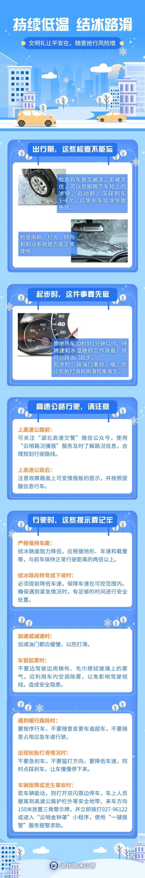 还将有暴雪、冻雨！湖北各地交警全力迎战