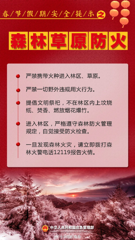 春节假期注意事项