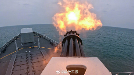 舰炮轰鸣！看多型战舰海上练兵