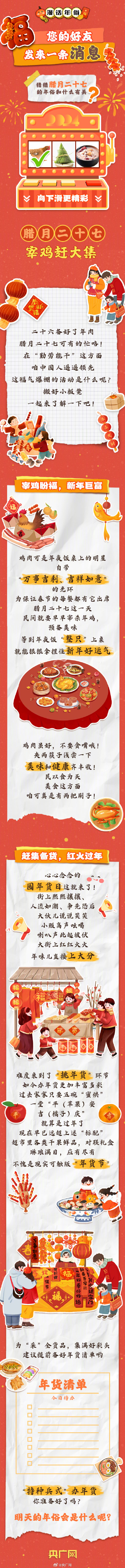 腊月二十七大吉大利新年吃鸡