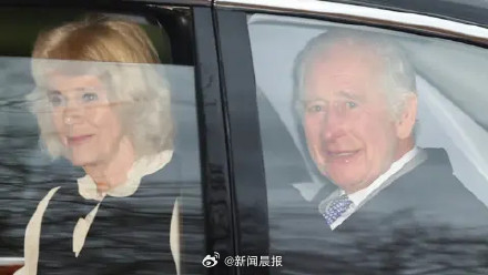 英国国王确诊癌症后首次公开露面，哈里王子和父亲会面约45分钟
