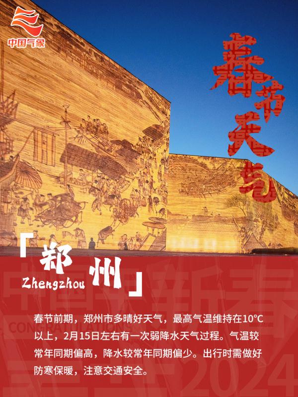 关注！2024年春节假期天气预报发布！