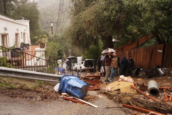 美国加州遭遇极端天气