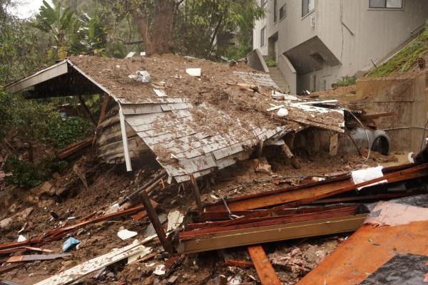 美国加州遭遇极端天气