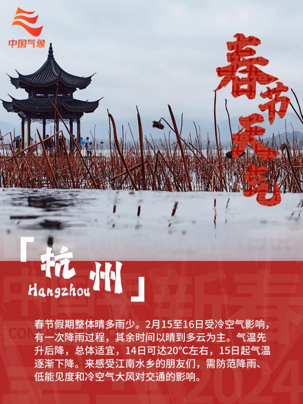 关注！2024年春节假期天气预报发布！