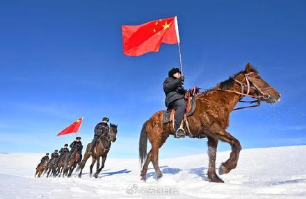 戍边民警特殊的方式迎新春过大年