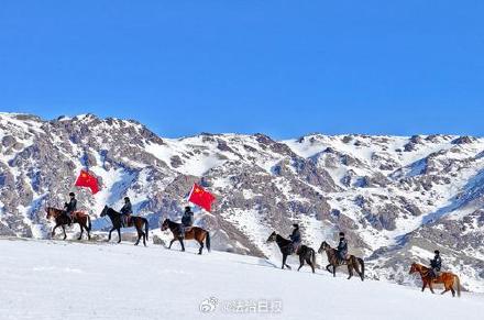戍边民警特殊的方式迎新春过大年