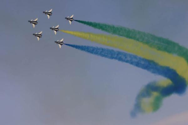 空军八一飞行表演队，圆满完成表演任务！