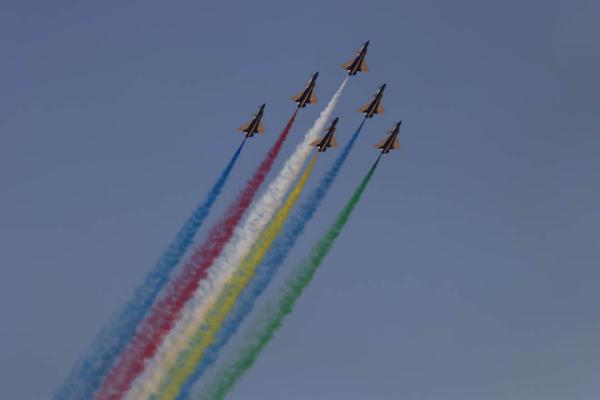 空军八一飞行表演队，圆满完成表演任务！