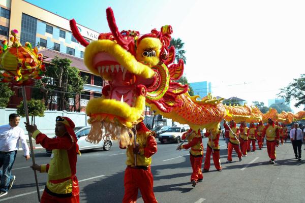 缅甸仰光：庆祝春节