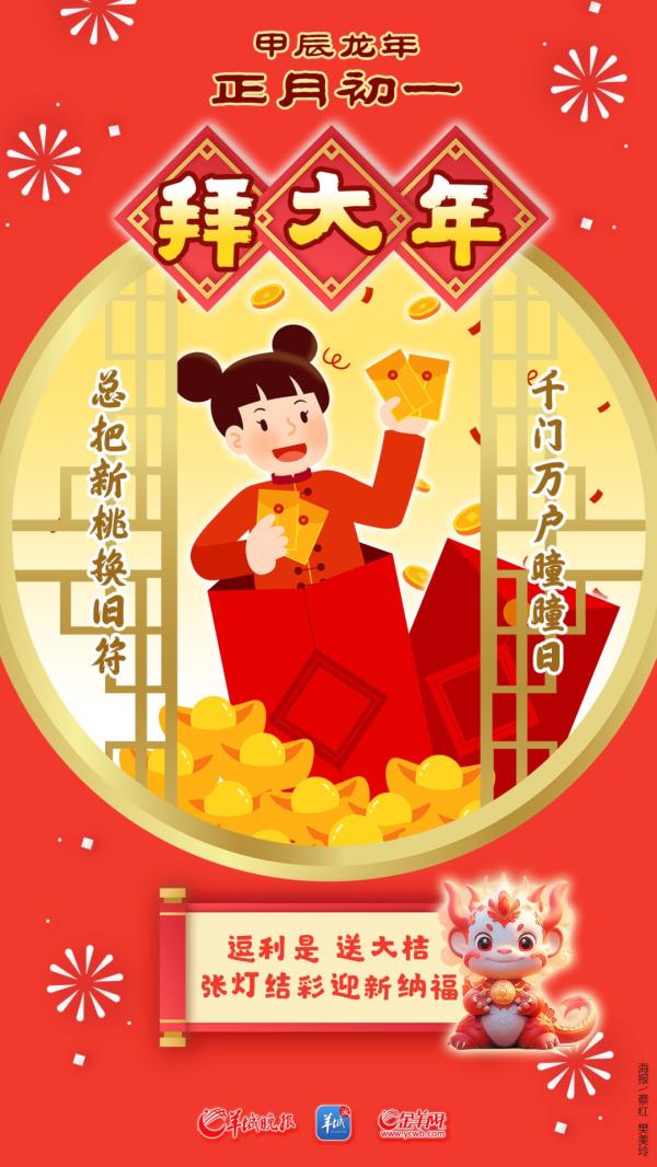 大年初一到!逗利是、送大桔、英歌舞……广东年俗知多少? 大年初一到!逗利是、送大桔、英歌舞……广东年俗知多少?