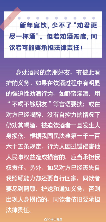 不喝不够朋友？新年宴饮请谨慎劝酒被迫饮酒发生人身损伤同饮者应担责