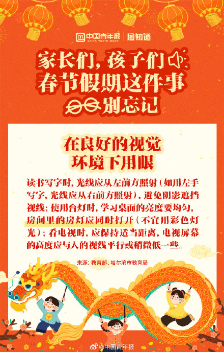 春节假期防近视,别让小眼睛带上小眼镜 春节假期防近视,别让小眼睛带上小眼镜