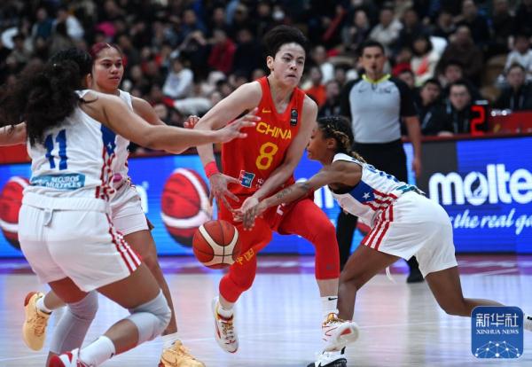 篮球｜2024国际篮联奥运女篮资格赛：中国队胜波多黎各队