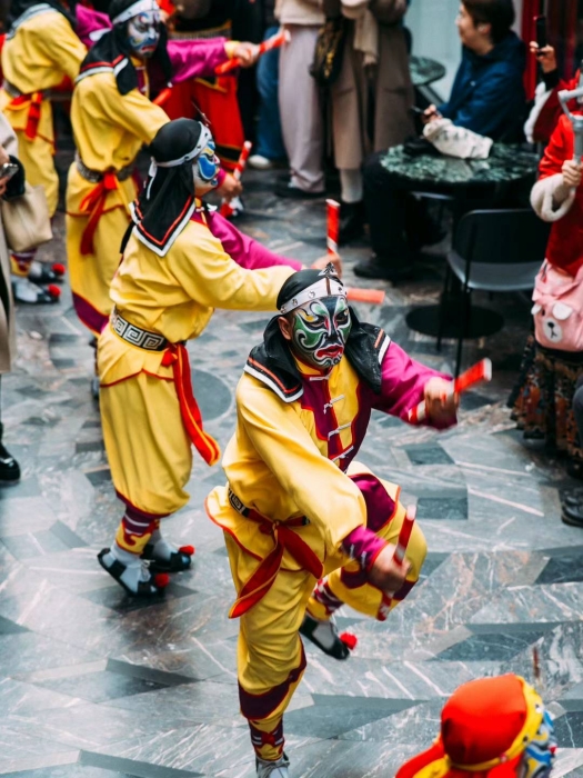 不止“快闪”! 龙年国家级非遗英歌首秀伦敦