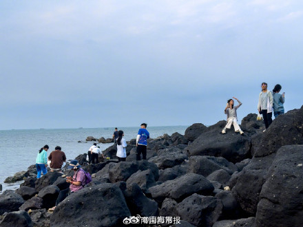 春节到儋州龙门激浪去赶海