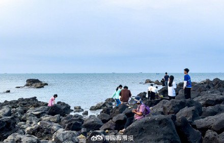 春节到儋州龙门激浪去赶海