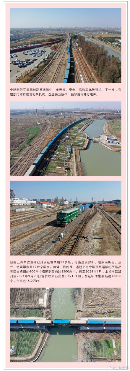 龙年上海首趟中欧班列从铁路闵行站发出
