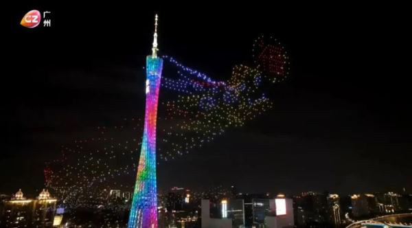 现场超震撼！2024架无人机霸屏广州夜空