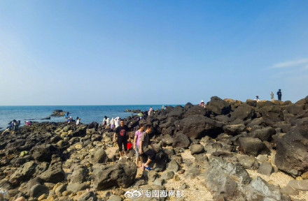 春节到儋州龙门激浪去赶海