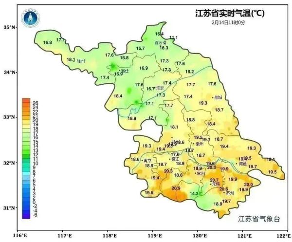 寒潮预警!江苏气温暴跌! 寒潮预警!江苏气温暴跌!