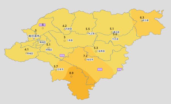寒潮蓝色预警:哈尔滨最低气温降8℃至12℃ 寒潮蓝色预警:哈尔滨最低气温降8℃至12℃
