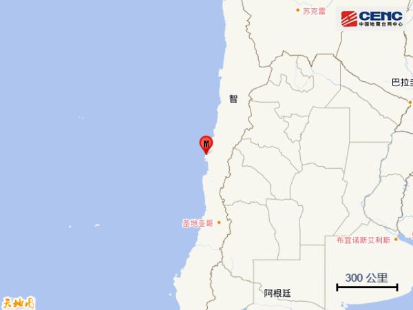 智利发生5.9级地震