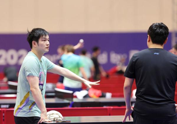世乒团体赛 | 中国队赛前训练