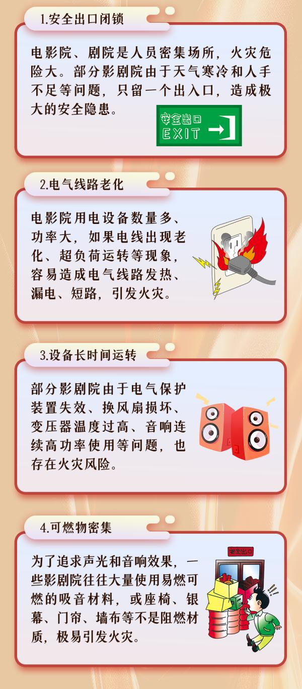 春节观影,请带上这份消防安全指南入座! 春节观影,请带上这份消防安全指南入座!