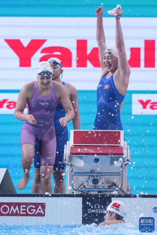 游泳世锦赛丨女子4x200自由泳接力:中国队夺冠 游泳世锦赛丨女子4x200自由泳接力:中国队夺冠