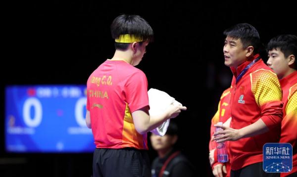 世乒赛丨男团小组赛：中国队战胜比利时队