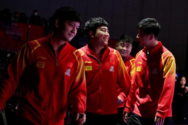 世界乒乓球团体锦标赛男子团体小组赛：中国胜匈牙利