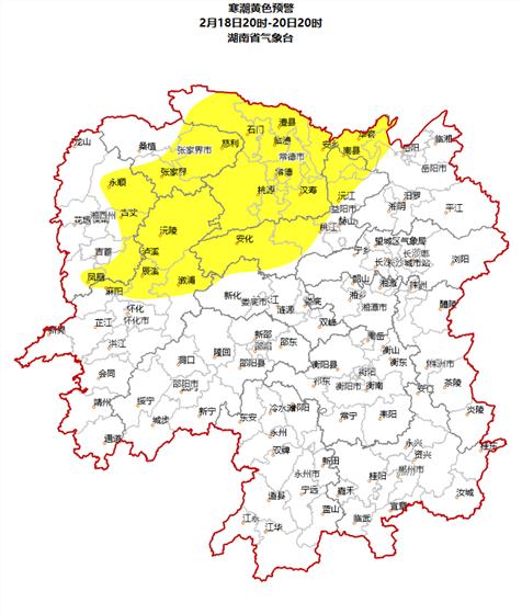 最低零下4℃ 、湘北又是强降雪核心区！湖南发布寒潮预警！剧烈降温明日开启